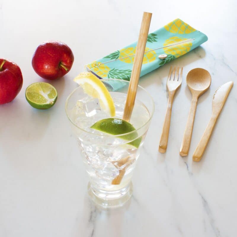 Custom Take-Along Flatware Pineapple Utensil Roll - 1