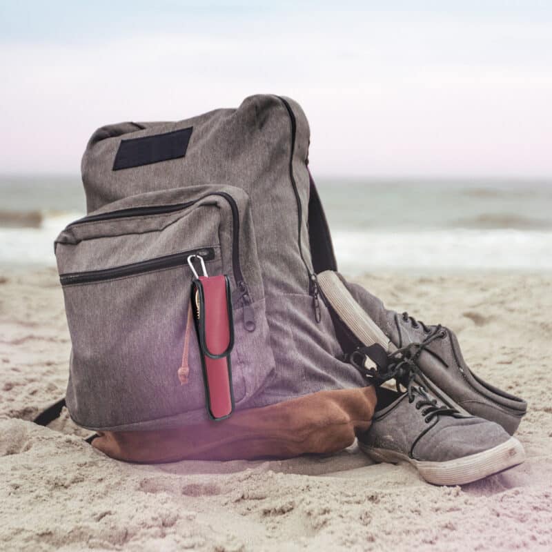 Custom Take-Along Flatware Set w/Red Travel Case - 3