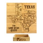 Custom Texas Puzzle Coaster Set