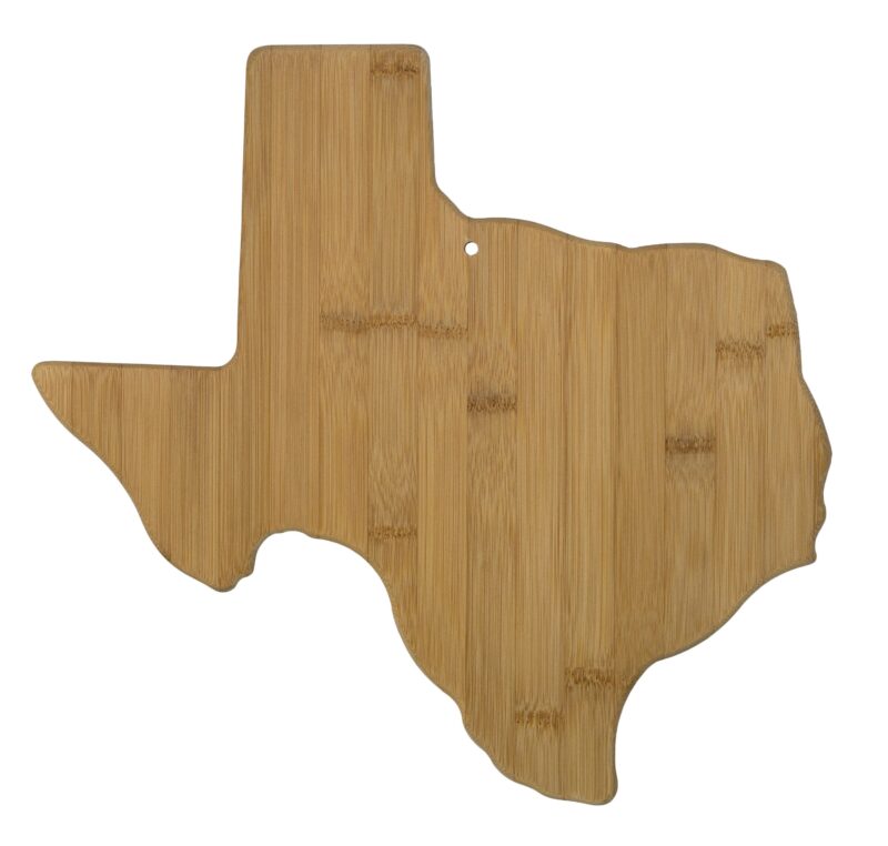 Custom Texas State Bamboo Cutting & Serving Board - 1