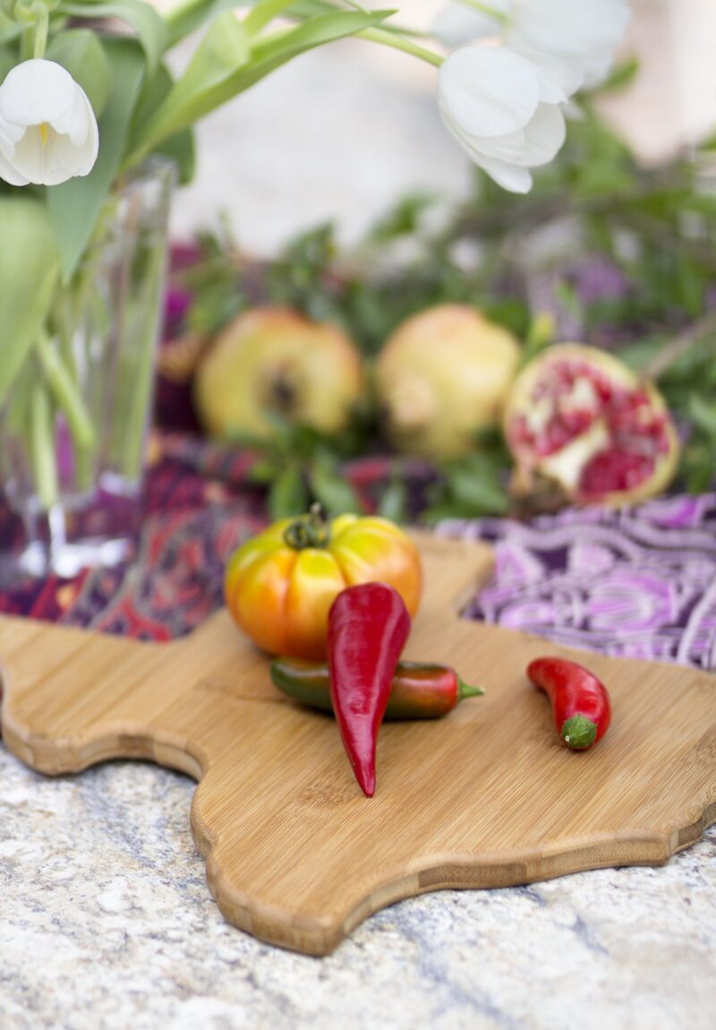 Custom Texas State Bamboo Cutting & Serving Board - 3