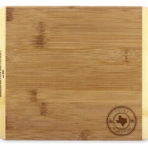 Custom Texas State Stamp 2-Tone 11" Cutting Board