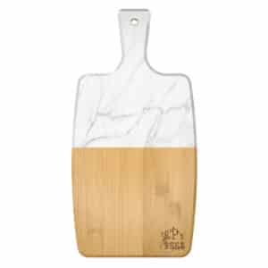Custom UV Print Faux Marble/Bamboo Paddle Cutting Board