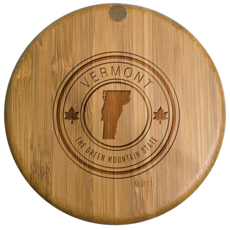 Custom Vermont State Stamp Salt Box - 1