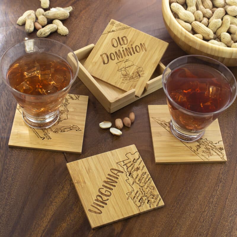 Custom Virginia Puzzle Coaster Set - 1