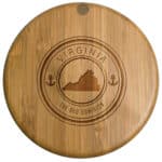 Custom Virginia State Stamp Salt Box - 1