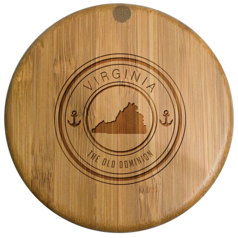 Custom Virginia State Stamp Salt Box - 1