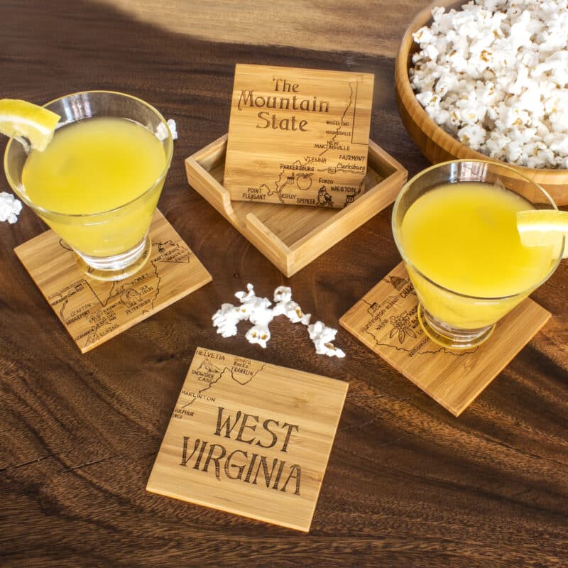 Custom West Virginia Puzzle Coaster Set - 2