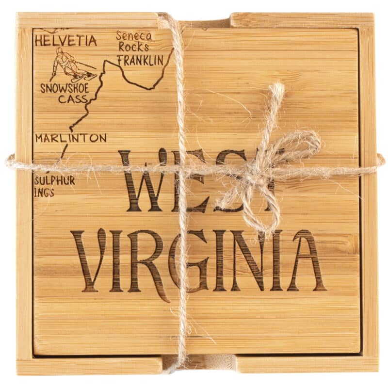 Custom West Virginia Puzzle Coaster Set - 3