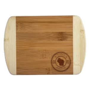 Custom Wisconsin State Stamp 2-Tone Bar Board