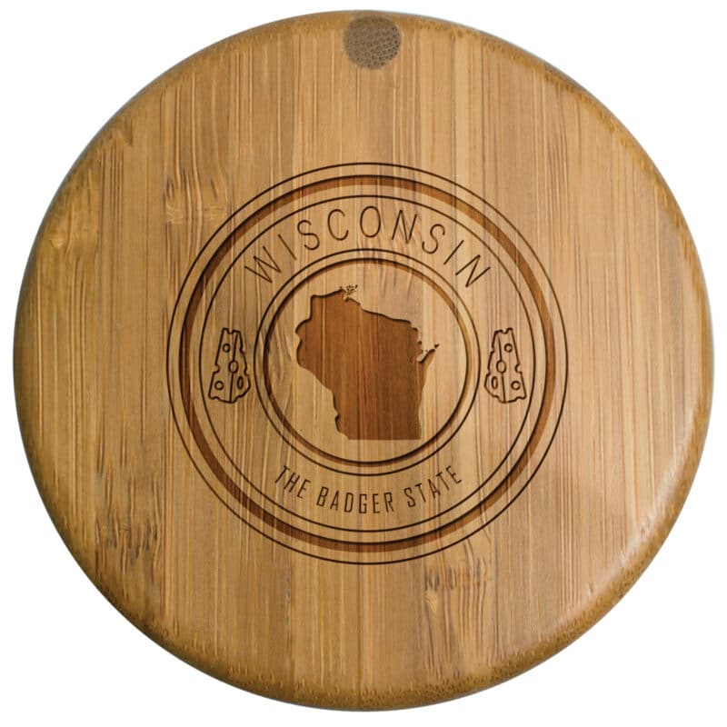 Custom Wisconsin State Stamp Salt Box - 1