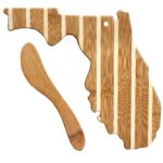 Custom Florida Charcuterie Board with Spreader Knife Gift Set - 1