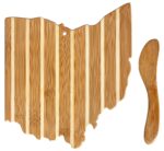 Custom Ohio Charcuterie Board with Spreader Knife Gift Set - 1