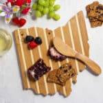 Custom Ohio Charcuterie Board with Spreader Knife Gift Set - 2