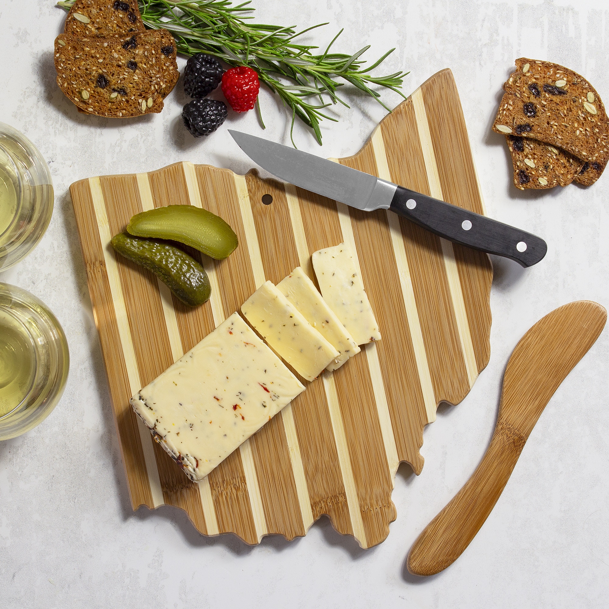 Texas Charcuterie Board with Spreader Knife Gift Set - Thumbnail 2