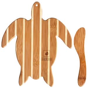 Custom Sea Turtle Charcuterie Board with Spreader Knife Gift Set
