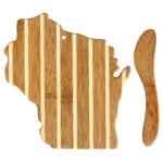 Custom Wisconsin Charcuterie Board with Spreader Knife Gift Set - 1