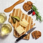 Custom Wisconsin Charcuterie Board with Spreader Knife Gift Set - 2