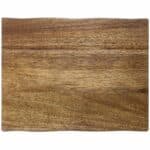 Custom 13" Acacia Cutting Board with Natural Style Edges - 1