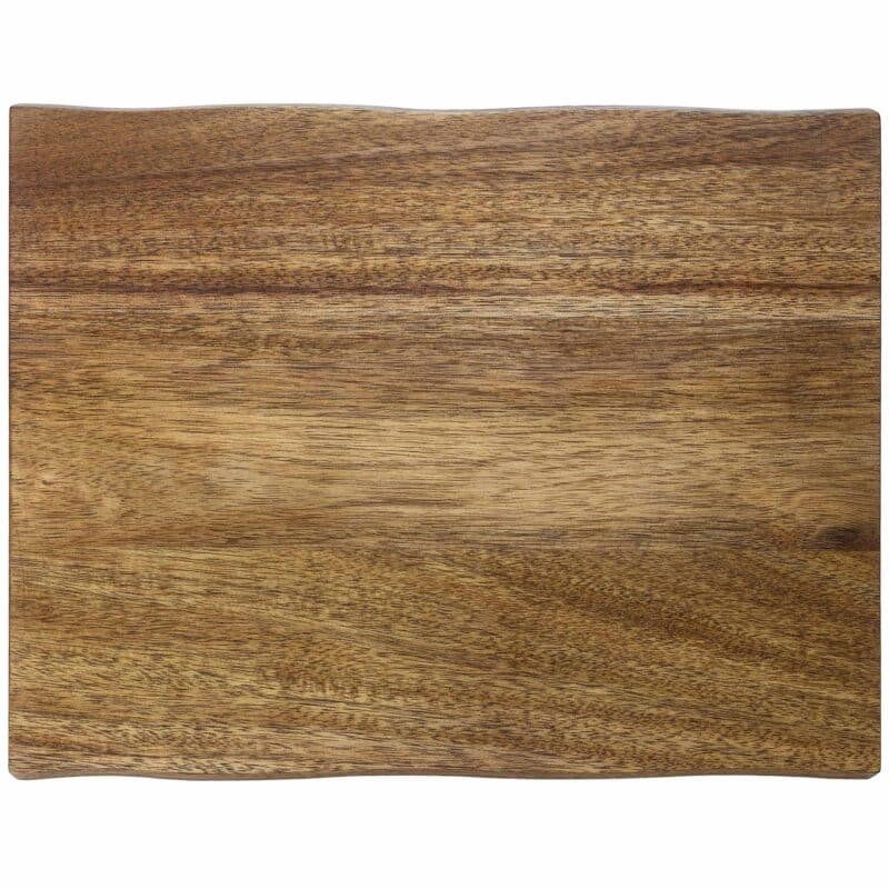 Custom 13" Acacia Cutting Board with Natural Style Edges - 1