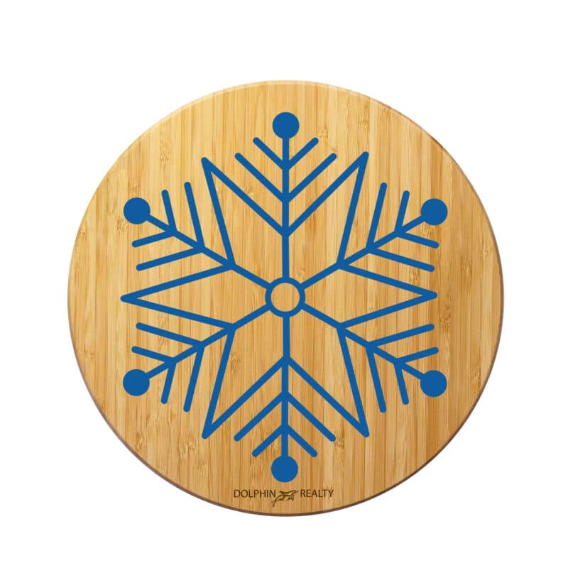 Custom Winter Snowflake Cutting and Serving Board
