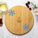Custom Winter Wonderland Cutting and Serving Board - 2