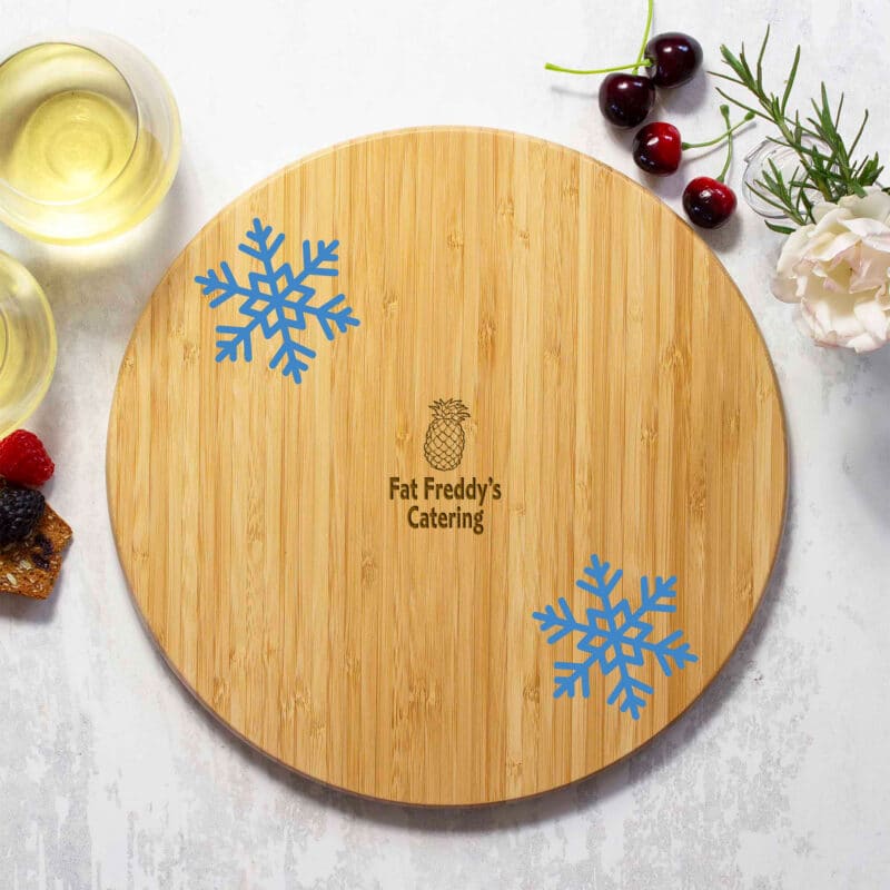 Custom Winter Wonderland Cutting and Serving Board - 2