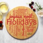 Custom World of Holidays Cutting and Serving Board - 2