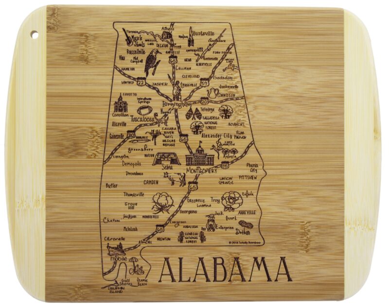 Custom A Slice of Life Alabama Serving & Cutting Board - 5