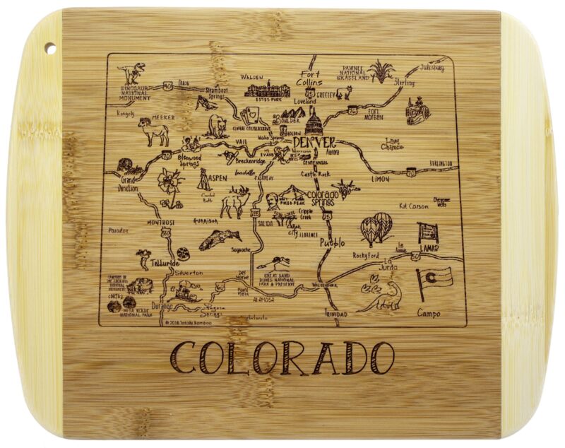 Custom A Slice of Life Colorado Serving & Cutting Board - 5