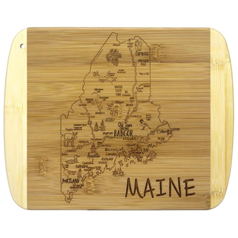 Custom A Slice of Life Maine Serving & Cutting Board - 4