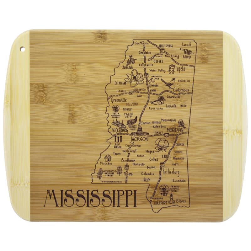 Custom A Slice of Life Mississippi Serving & Cutting Board - 5