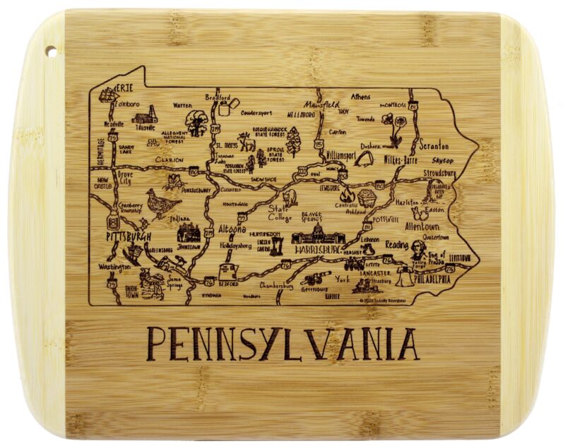 Custom A Slice of Life Pennsylvania Serving & Cutting Board - 6