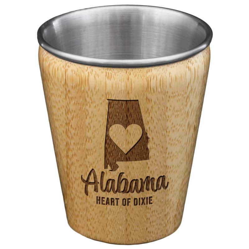 Custom Alabama State Shot Glass