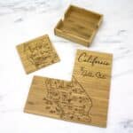 Custom California Puzzle Coaster Set - 8