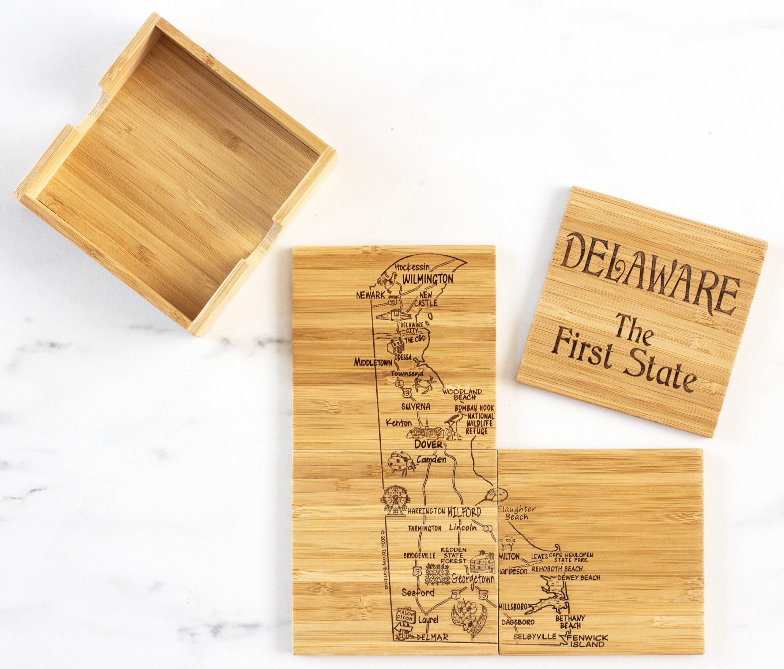 Delaware Puzzle Coaster Set - Thumbnail 3