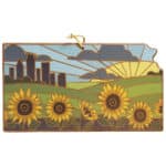 Custom Kansas State Shaped Serving & Cutting Board w/Artwork by Summer Stokes
