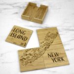 Custom Long Island Puzzle Coaster Set - 7