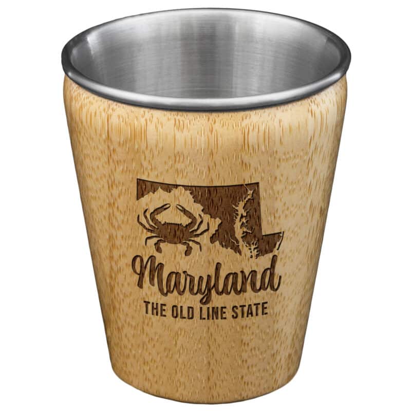 Custom Maryland State Shot Glass