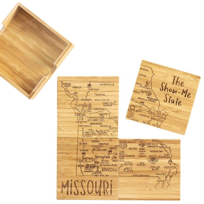 Custom Missouri Puzzle Coaster Set - 5