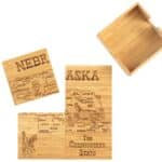 Custom Nebraska Puzzle Coaster Set - 5
