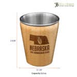 Custom Nebraska State Shot Glass - 2
