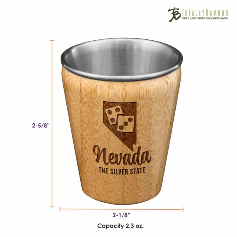 Custom Nevada State Shot Glass - 2