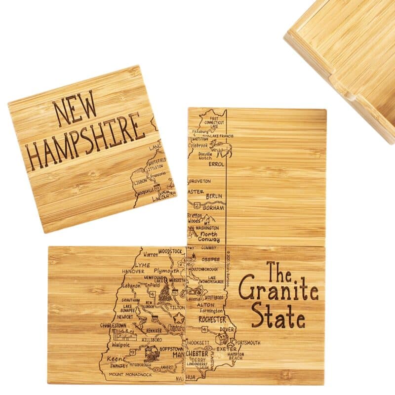 Custom New Hampshire Puzzle Coaster Set - 6