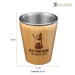 Custom New Hampshire State Shot Glass - 1