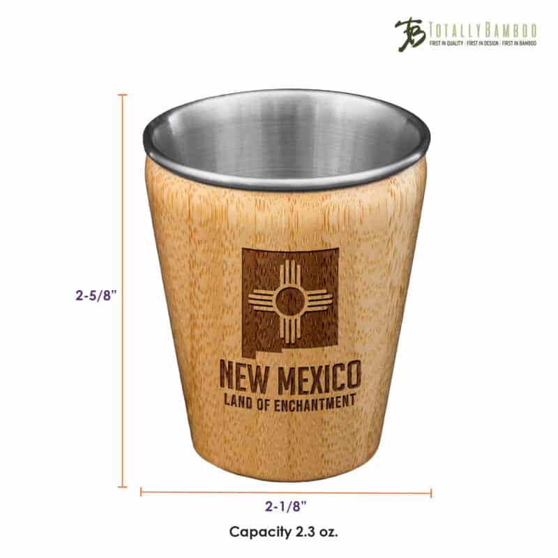 Custom New Mexico State Shot Glass - 2