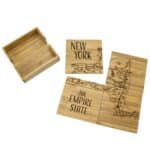 Custom New York Puzzle Coaster Set - 5