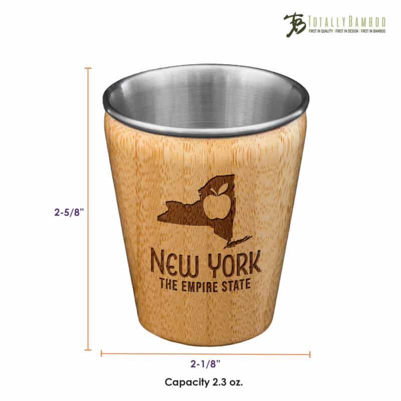 Custom New York State Shot Glass - 2
