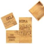 Custom Oklahoma Puzzle Coaster Set - 5