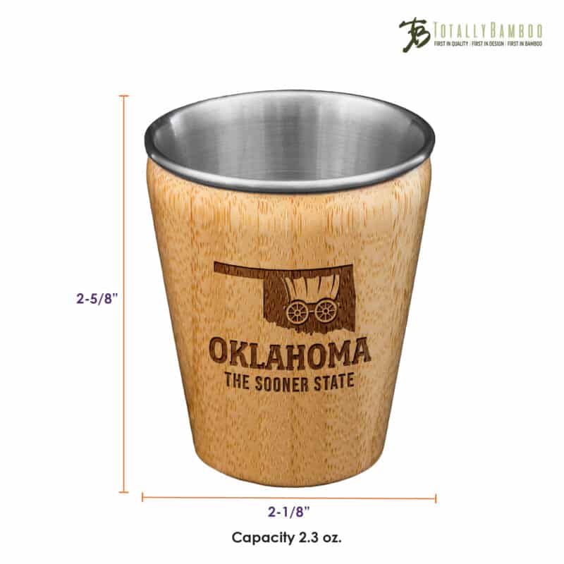 Custom Oklahoma State Shot Glass - 2